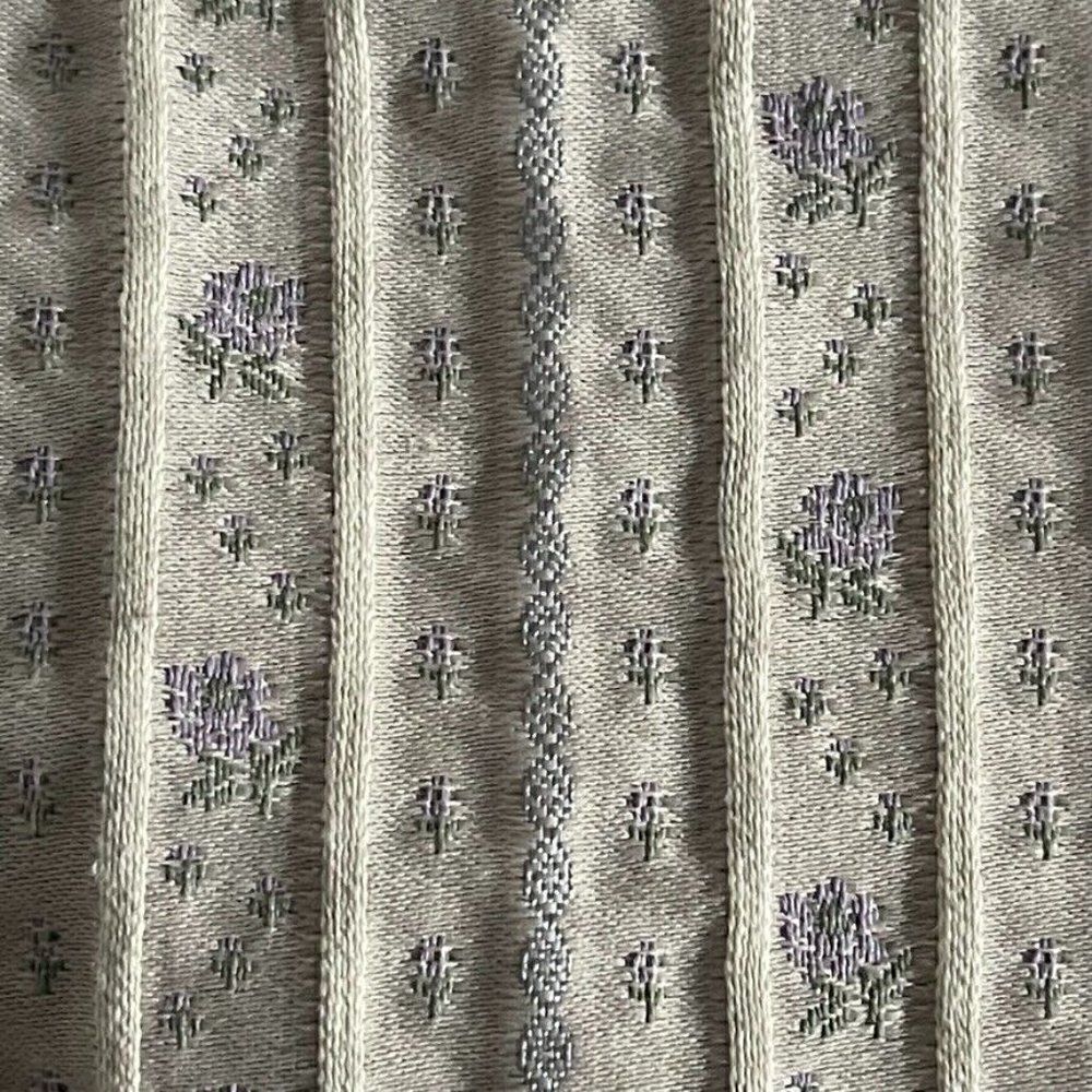 Vintage 1990s Liz Sport Lavender Floral V Neck Vest Sportcoat Tank Blouse Sz M - Picture 4 of 8